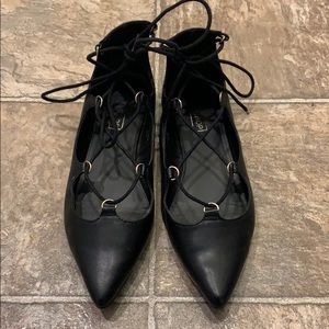 Topshop Laceup Flats